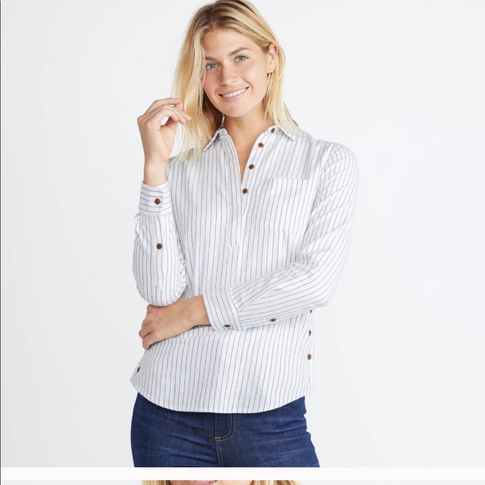 Marine Layer Women’s Dakota Popover Striped Top